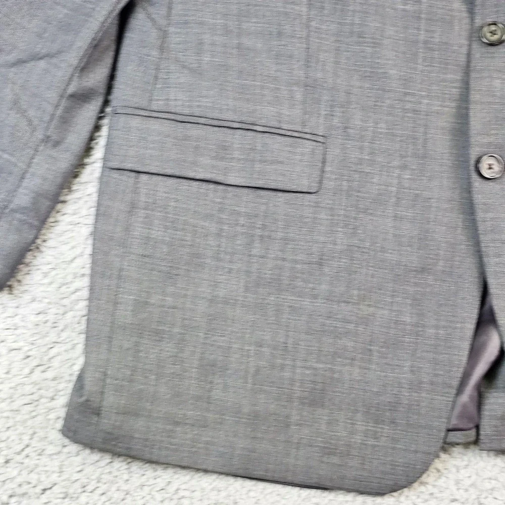 Lauren Ralph Lauren Suit Jacket Mens 48L Gray Wool Classic Fit Made In Canada